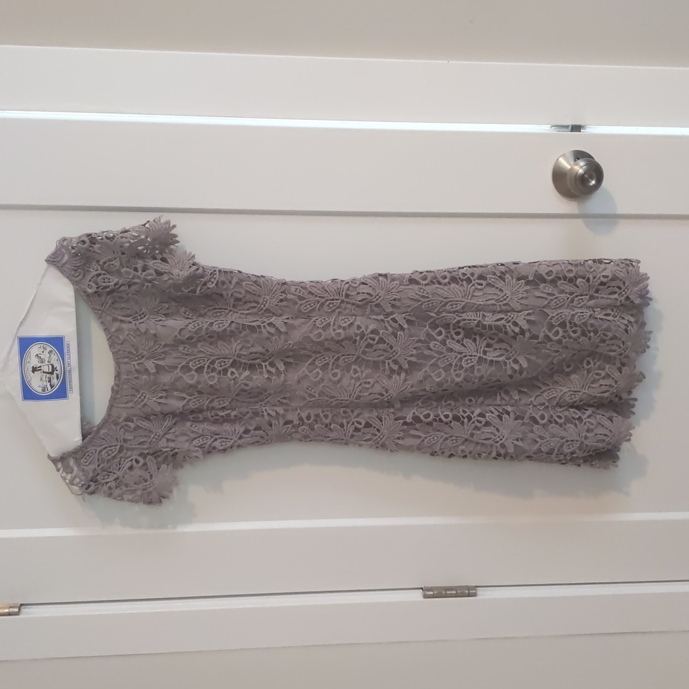 Lulu's purple open back body con dress